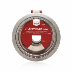 Smart Choice Cooktop & Range Parts Universal Electric Range Drip Pan (Chrome)