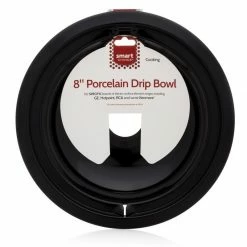 Thing Cooktop & Range Parts Universal Electric Range 8-in Drip Pan (Black/Porcelain)