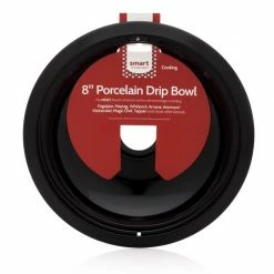 Thing Cooktop & Range Parts Universal Electric Range 8-in Drip Pan (Black/Porcelain)