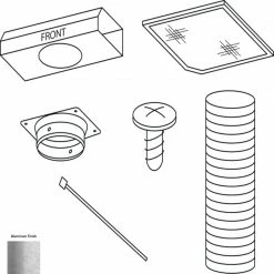 Broan Range Hood Parts Duct-Free Island Range Hood Recirculation Kit (Aluminum)