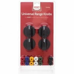 Smart Choice Cooktop & Range Parts Universal Gas and Electric Range Knob Kit (Black)