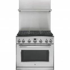 GE Cooktop & Range Parts 36-in Gas Range Backsplash (Stainless Steel)