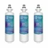 Bluefall Refrigerator Water Filters FridgePod 3-Pack 12-Month Push-In Refrigerator Water Filter