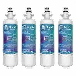 Bluefall Refrigerator Water Filters FridgePod 4-Pack 16-Month Push-In Refrigerator Water Filter