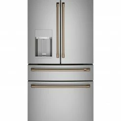 Cafe Refrigerator Parts 4-Door French Door Refrigerator 4 Piece Handle Kit - Brushed Bronze -Bosch Sell 12148249