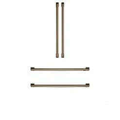 Cafe Refrigerator Parts 4-Door French Door Refrigerator 4 Piece Handle Kit - Brushed Bronze