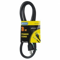 Bergen Industries Appliance Power Cords 3 ft Power Supply Cord 14/3