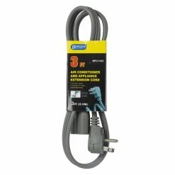 Bergen Industries Appliance Power Cords 3-Ft Air Conditioner and Major Appliance Extension Cord