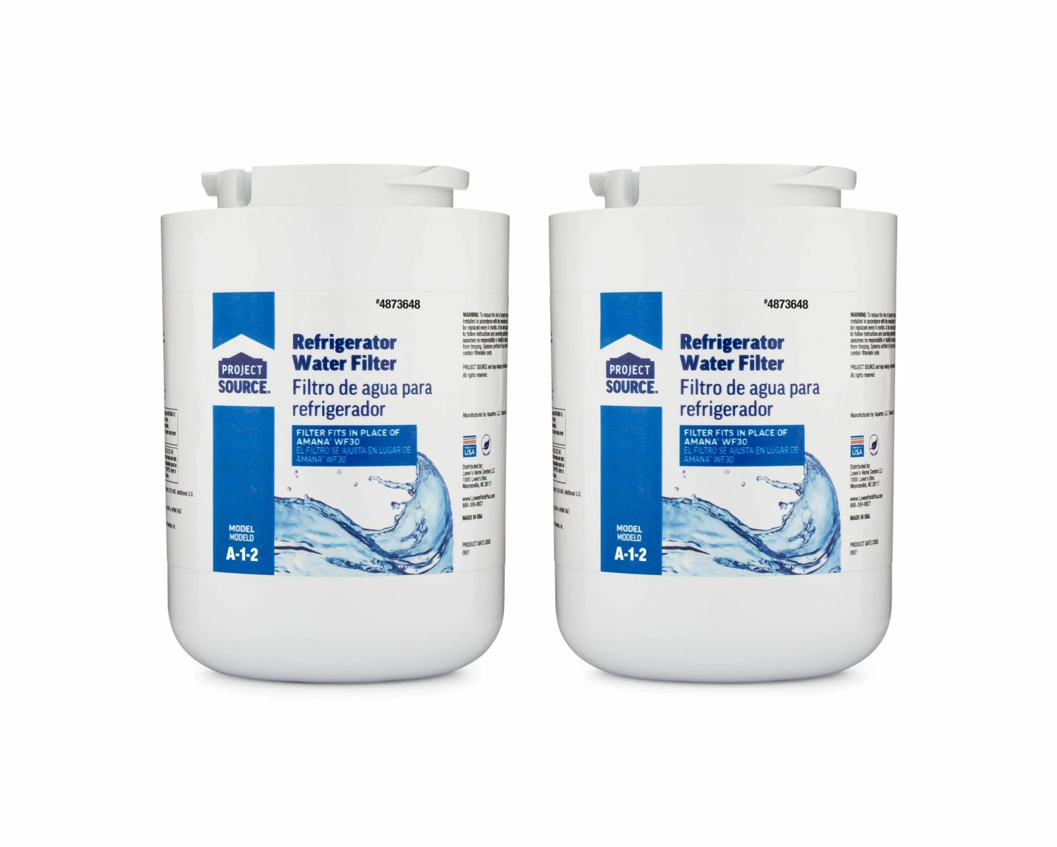 Project Source Refrigerator Water Filters 2-Pack 6-Month Twist Refrigerator Water Filter 3 Project Source Refrigerator Water Filters 2-Pack 6-Month Twist Refrigerator Water Filter